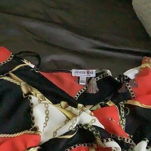 Long sleeve cropped blouse